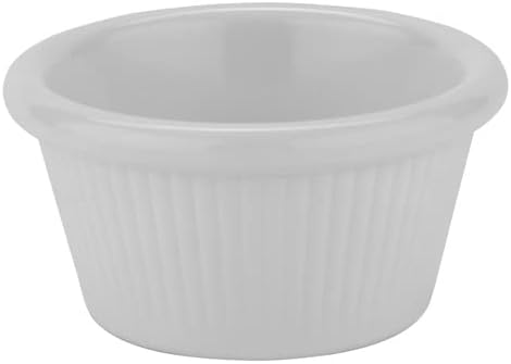 G.E.T. Enterprises RM-387 Ramekin - Melamine 2 oz. Capacity, Fluted, White, 12 Each