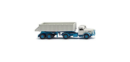 Wiking 067711 H0 Henschel câble de selle arrière de camion miniature bleu clair blanc papyrus