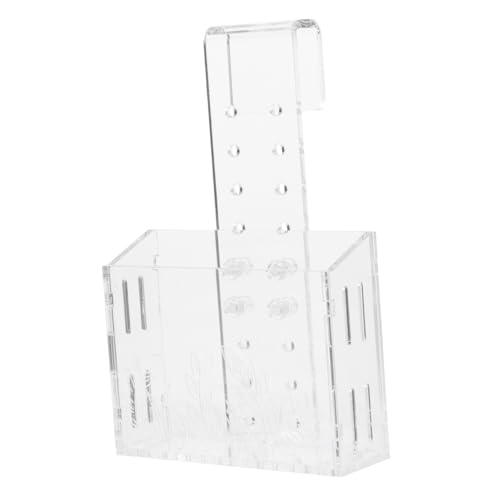 KOMBIUDA 水槽用透明水草種植カップ 吸盤式壁掛けプランター 軽量コンパクトで簡単設置 水族館植物ホルダー 水生植物飼育と装飾に