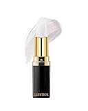Rossetto metallico glitterato bianco altamente pigmentato con formula idratante, lucentezza a lunga durata, cremoso e setoso vegano gloss labbra trucco labbra per donna ragazza 01