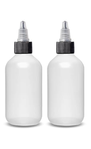 ljdeals 2 oz Plastic Squeeze Bottles with Twist Caps