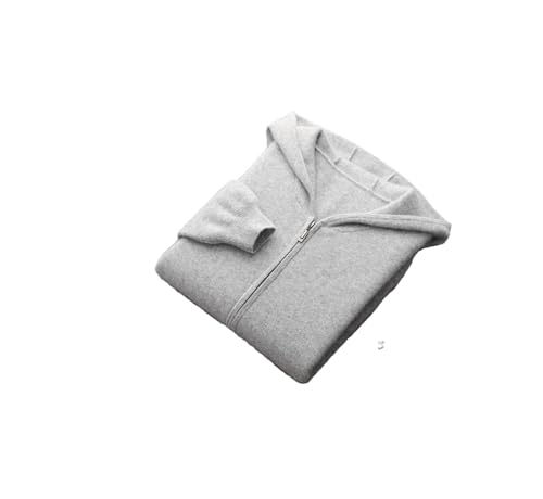 Hamthuit Men's Thick Hooded Zippers Cardigan Sweater Casual Long Sleeve Wool Knitwear Pockets Casual Sweater