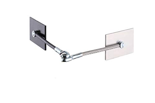 Refrigerator Door Lock Kit - NO PADLOCK (Black&Stainless)