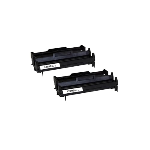 Compatible Drum Unit Replacement for Okidata 42102801 (Type-C9) Black Drum Unit (25K YLD) for use in B4200, B4300 (2 Pack)