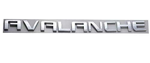 Image of Aimoll 3pcs Avalanche Nameplates Emblem Badge Letter Replacement for GM Chevrolet (Chrome)