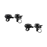 SUPVOX 2 Series Campana De Bicicleta Bicicletas Carretera Bicicleta Carretera Bicicleta Btt Campanilla Bicicleta Campanas Montar Campana De Ciclismo Bicicleta De Mano Black 2 Piezas*2