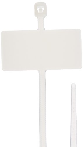 Nsi - 818H-Id Identification Marker Horizontal Cable Tie, 18Lbs Tensile Strength, 2" Bundle Diameter, 1.18" X 0.590" Marker, 0.100" Width, 8" Length #TOP23