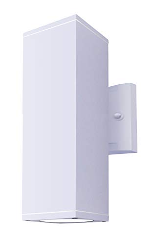 OSTWIN LED Up Down Wall Light Cylinder Exterior Ligh, Wet Location, 18W (145W Equiv.) 1500Lm 5000K Daylight, 120V Outdoor Square Light Fixture, Porch Front Door Light, ETL Listed