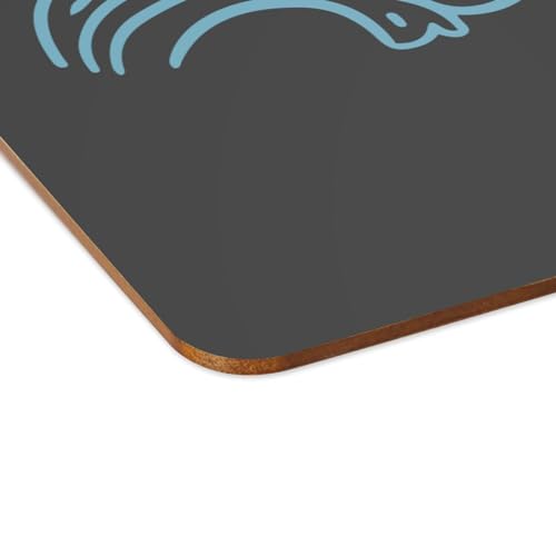 Sets de table vagues noir grand format 4 napperons mer et surf en liège - 4