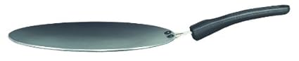 Prestige Aluminium Omega Select Plus Non-Stick Concave Tawa, 28 cm, Black