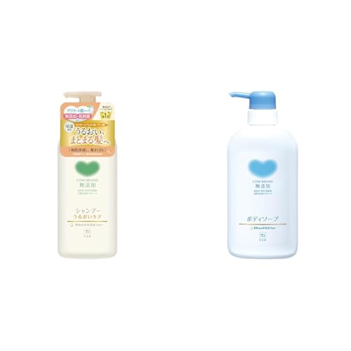 【セット買い】カウブランド無添加シャンプー うるおいケアポンプ付 470ML + 無添加 ボディソープ ポンプ付 500ml