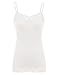 Sexy Women Spaghetti Strap Tank Tops Lace Camisoles Cami Tank Tops for Women (L,Ivory)