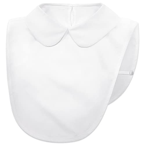 DYLISEA Cuello Falso Blanco Mujer Desmontable Dickey Collar Falso Elegante Medias Camisas Blusas con Cuello Peter Pan Cuellos de Camisa Falsos (Blanco 05) Cover