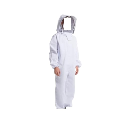 Combinaison d'apiculteur blanche intégrale unisex en taille L avec son masque de sécurité