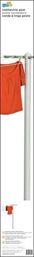 Honey-Can-Do DRY-01452 5-Line T-Post Outdoor Line