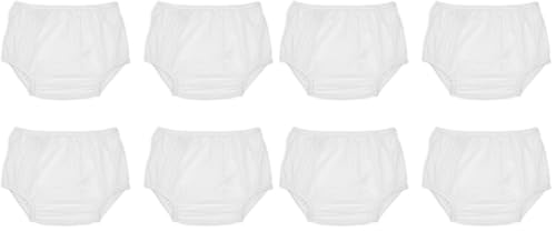 Image of Reusable Waterproof 100% Nylon Taffeta Diaper Pants for Potty Training & Swimming, Leak-Proof & Rip-Proof, Medium (Fits 20-25 lbs), 4 Counts (Pack of 2)