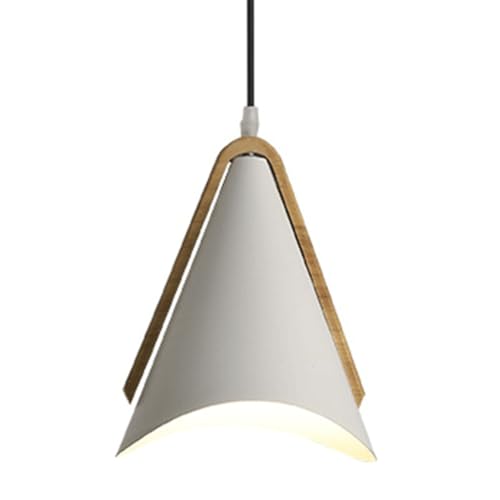 Suspension conique en métal noir antiéblouissement luminaire ferme vintage couloir