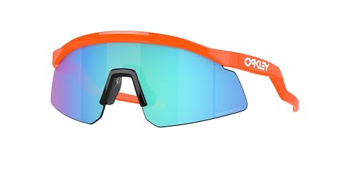 Oakley OO9229 Sunglasses Bundle: OO 9229 HYDRA 922906 Hydra Neon Orange Prizm Sapphi and Large Red leash Accessory kit