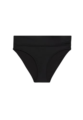 Marks & Spencer Parte de Abajo de Bikini con Parte Superior enrollada Negro Mujeres UK 12 (EU 40)