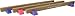 Tumbl Trak Purple Brianna Beam Suede Balance Beam with Purple Beam Legs, 8-Feet Length x 4-Inch Width x 6-Inch Height