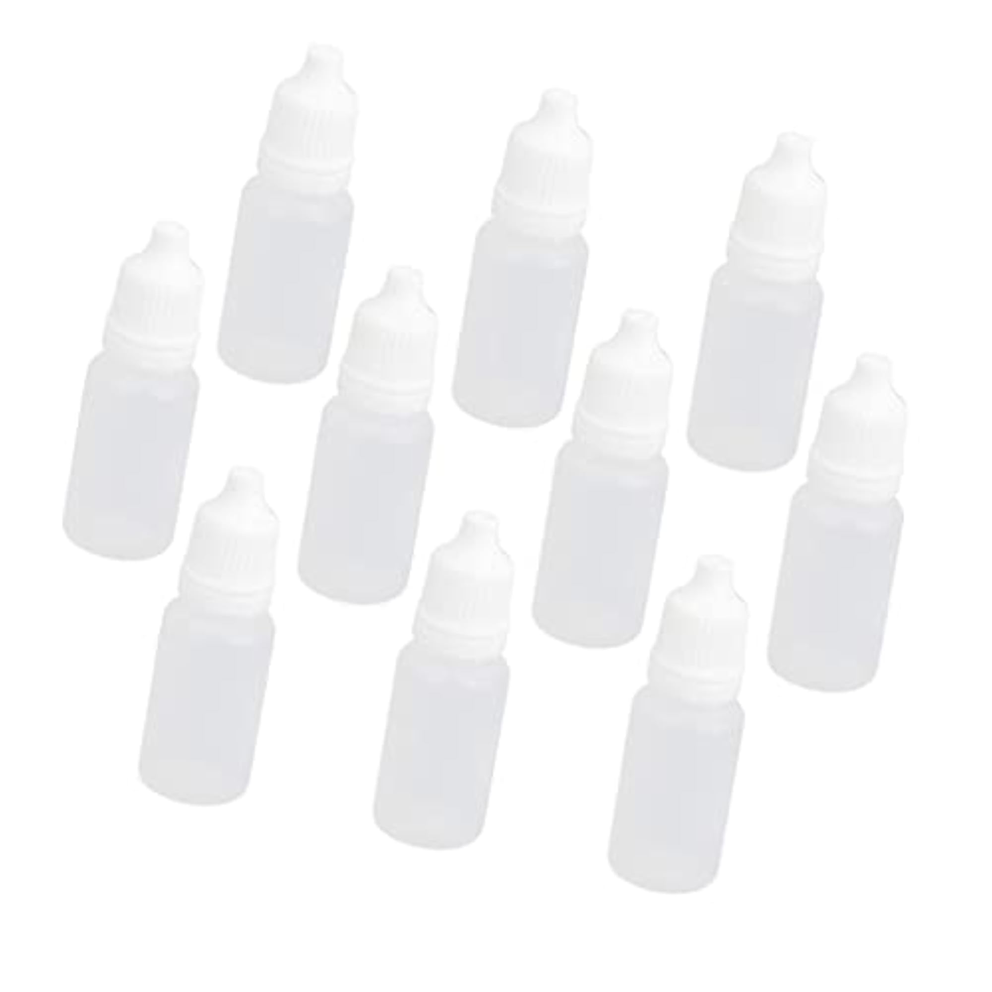 20x10x Empty Squeezable Dropper Bottle 10ml