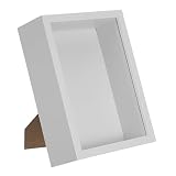 HAPINARY Caja de Exhibición para Insectos Diseño Fácil Acceso, Material MDF Blanco, Estilo Vintage Elegante para Decoración del Hogar y Actividades Educativas