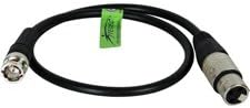 TecNec Premium Quality XLRF-BNCM Cable for Time Code 18 Inches-by-