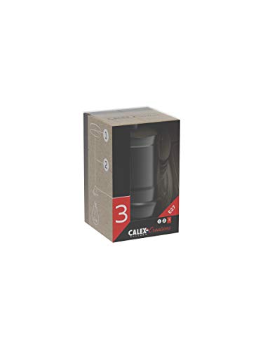 CALEX 940440 Portalampada, Nero Opaco, taglia