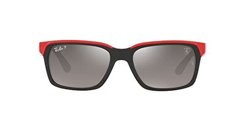 Image of Ray-Ban RB4393m Scuderia Ferrari Collection Rectangular Sunglasses