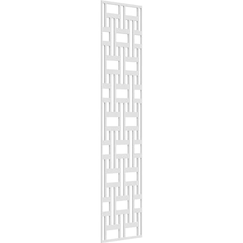 Image of 19 3 /8 inchW x 79 3 /8 inchH x 3 /8 inchT Denton Decorative Fretwork Wall Panels in Architectural Grade PVC