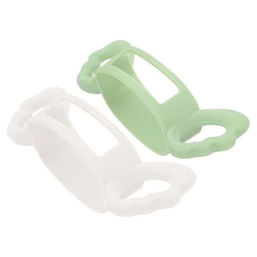 Milisten 2 Piezas Mango Auxiliar De Silicona. Mango De Botella Accesorios Para Botellas Pieza De Repuesto De La Botella Mango De Biberón Recién Nacido Soporte Para Botellas Gel De Sílice