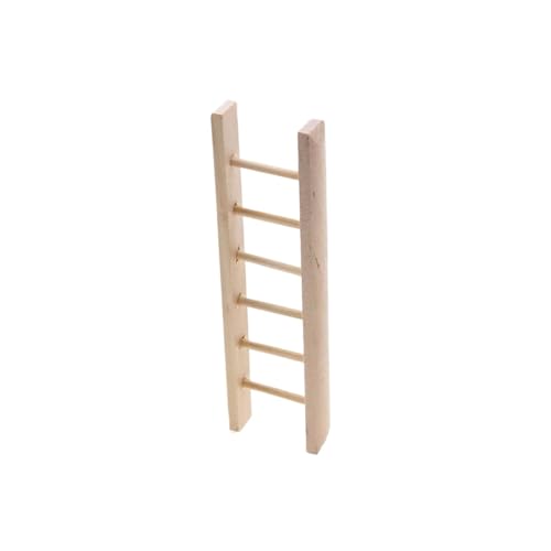 Échelle miniature en bois noble pour maison de poupée de collection, finition simulation premium