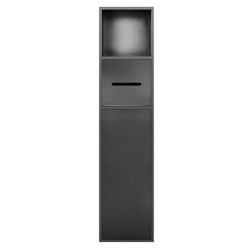 Armario empotrable de acero inoxidable impermeable para ducha y papel, armario de baño montado para nizedSpaces