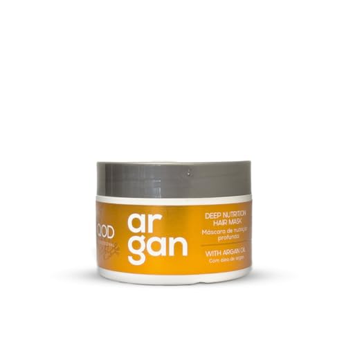 QoD PRO Argan Hair Mask | For Dry, Damaged, Frizzy and Dull Hair | Promotes Shine and Softness | With Argan Oil| 300g - 10.5 fl oz