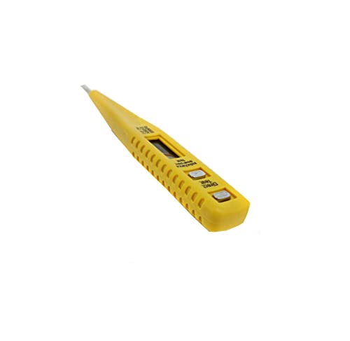 Image of SZONE Digital Voltage Tester LCD Display, Test Voltage: AC /DC 12-250V, Slotted Size: 130mm(Corded Electric, Yellow)