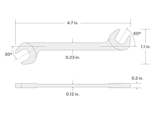 Tekton 5/16 Inch Angle Head Open End Wrench | Wae83008 #TOP4