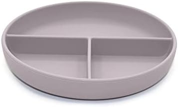 Nouka - Placa de succión dividida, 100 % silicona de grado alimenticio, viene con un borde de labio y base de succión, antideslizante y suave, apta