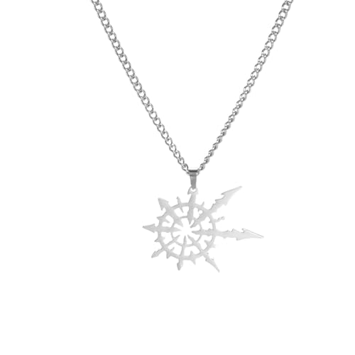 Collier Étoile du Chaos en pendentif talisman punk pour hommes