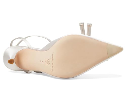 Alina Cream Satin Bow Pump3