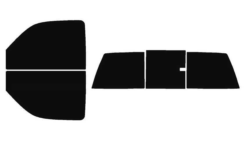 The Tint Effect Precut Window Tint Kit Compatible with Chevrolet Silverado 2500 Regular 2-Door Cab Truck (2000-2007)(Full Truck with 3 piece Slider Rear: 5%) Automotive Film