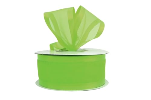 Ribbon Bazaar Satin Edge Sheer Organza 7/8