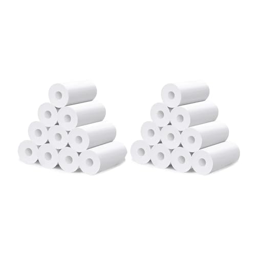 Rouleaux de papier thermique 57x25mm blanc pour appareil photo instantané enfant (Lot de 20)