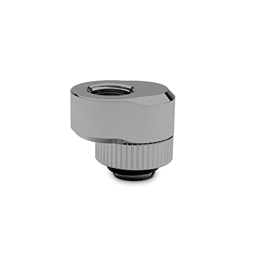 EKWB EK-Quantum Torque Rotary Offset Adapter Fitting, 7mm, Black Nickel
