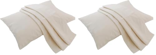 Image of Organic Cotton Pillow Case - One Pack 16 inchx 22 inch Kids Pillow Cover - 300 TC Thread Count - Soft, Safe and Hypoallergenic - Off White (Pack of 2)