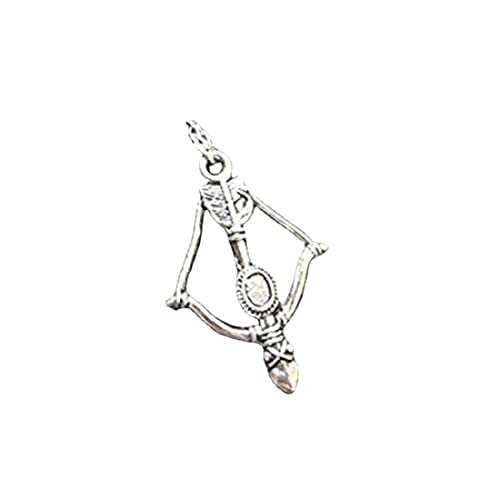Collar con diseño de apocalipsis zombi inspirado en The Walking Dead - Daryl Dixon: arco+flechas