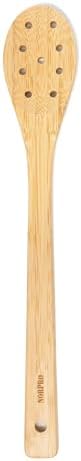 Norpro 12-Inch Bamboo Spoon with Holes
