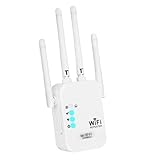 Répéteur WiFi 1200Mbps Puissant - Amplificateur de Signal 4 Antennes, Coupure 1000 m², ...