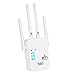 Répéteur WiFi 1200Mbps Puissant - Amplificateur de Signal 4 Antennes, Coupure 1000 m², 2 Ports LAN, 3 Modes (Repeteur/Routeur/AP) - pour Maison & Bureau