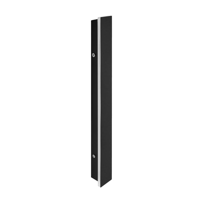 G.W.S® Black LED Edge Linear Wall Light, 20W 60cm Long, 3CCT (3000K+4000K+6000K), IP65 Waterproof for Indoor & Outdoor Use