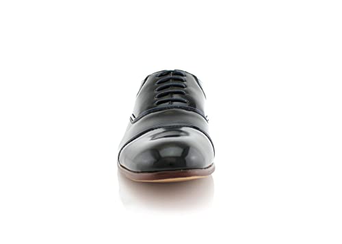 Image of Ferro Aldo Men's Classic Cap Toe Oxford Dress Shoe Collection | Perfect for Formal, Business, and Wedding Attire